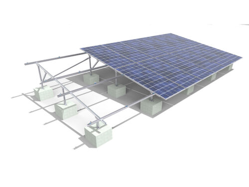 flat roof solar mounting system