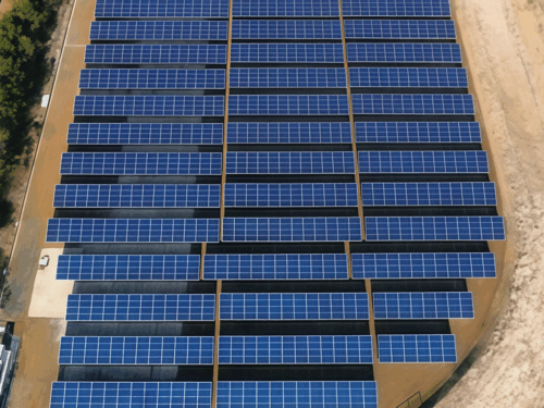 helical pile solar mounting system