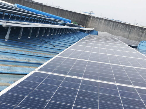 color steel tile solar angle mounting system