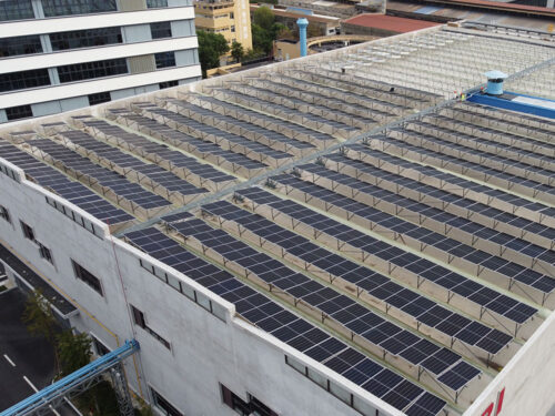 saddle roof solar mounting system