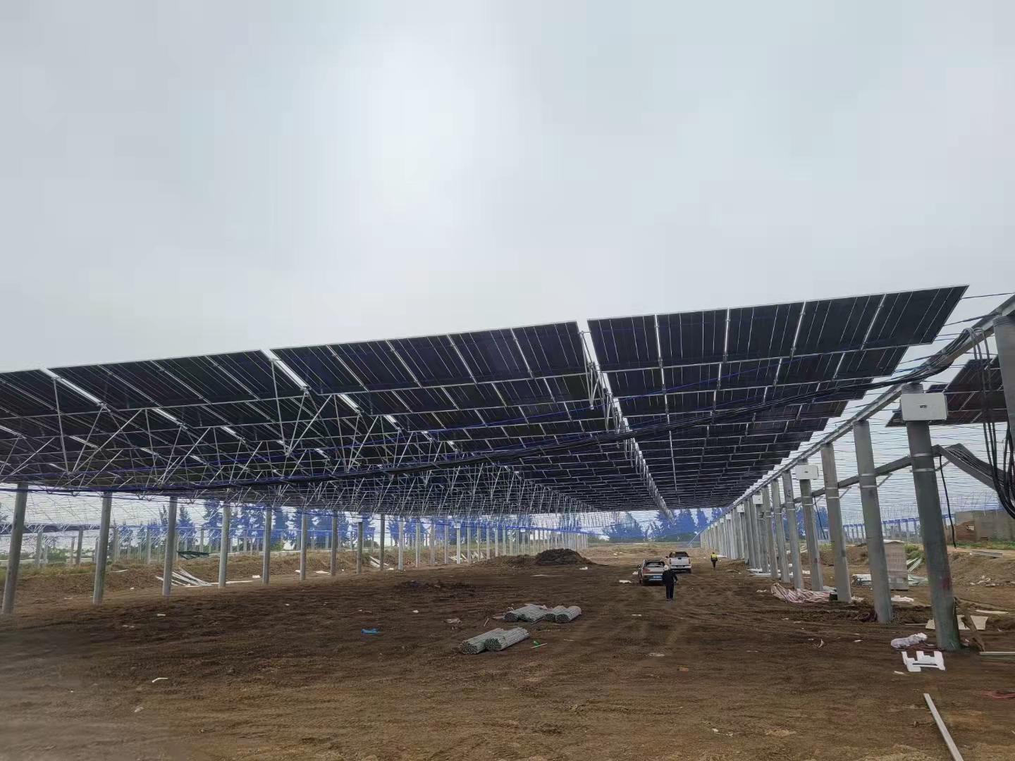 Ground-Mounted Solar Rack