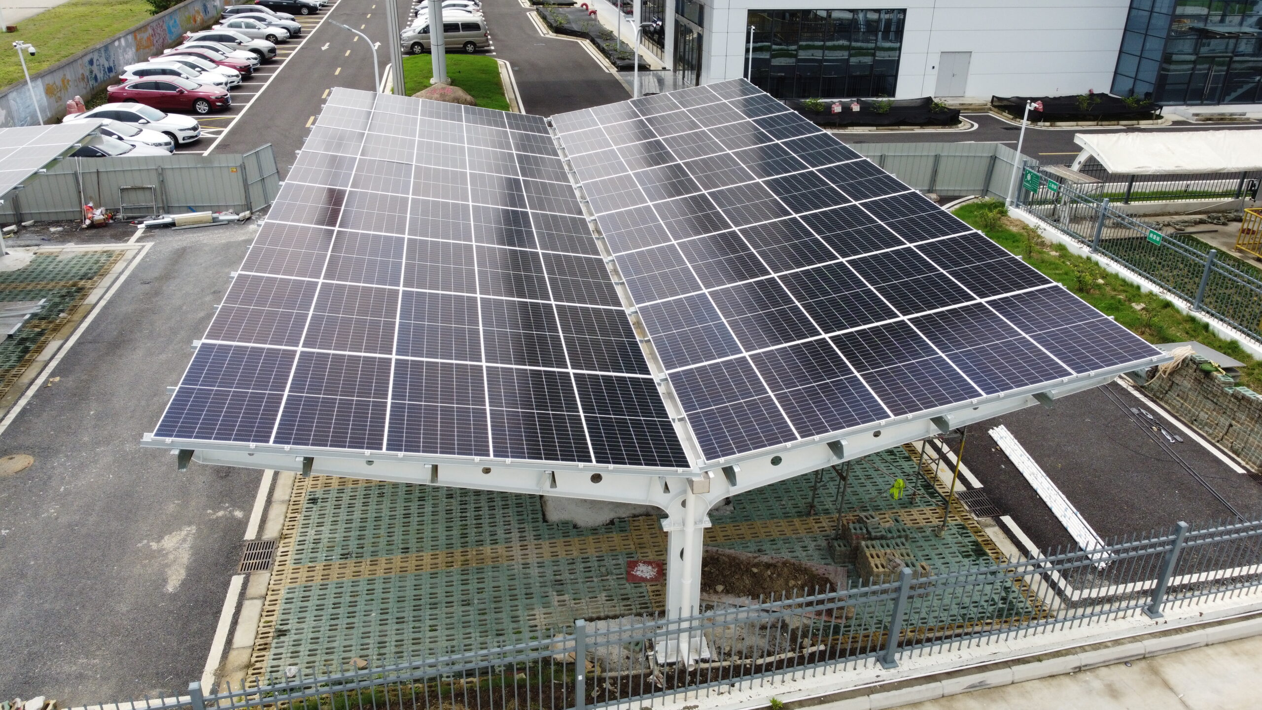 Double Row Carport Solar Mounting System