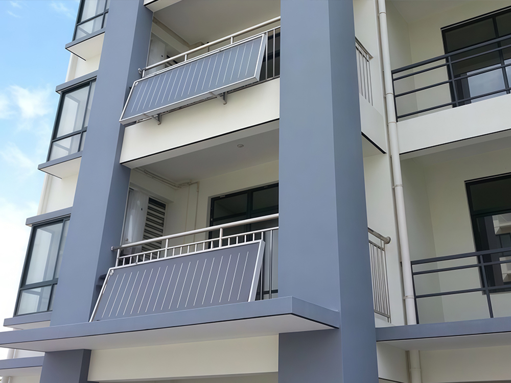 Balcony solar mounting systems